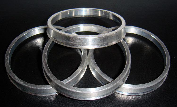 Set of 4 aluminum alloy hub centric rings 67.1mm. to 60.1mm.