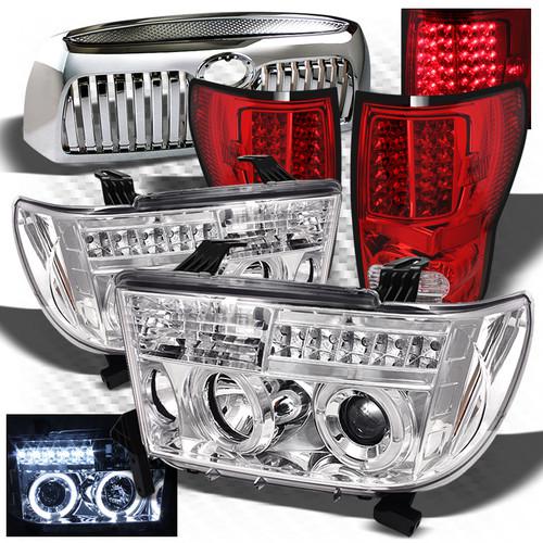 07-09 tundra projector headlights + r/c led perform tail lights + front grille