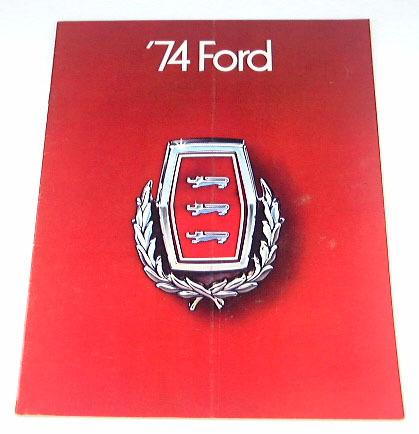 1974 74 ford big car brochure galaxie custom 500 ltd