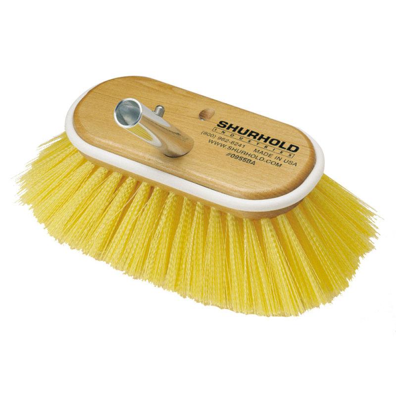 Shurhold 6" polystyrene medium bristle deck brush 955