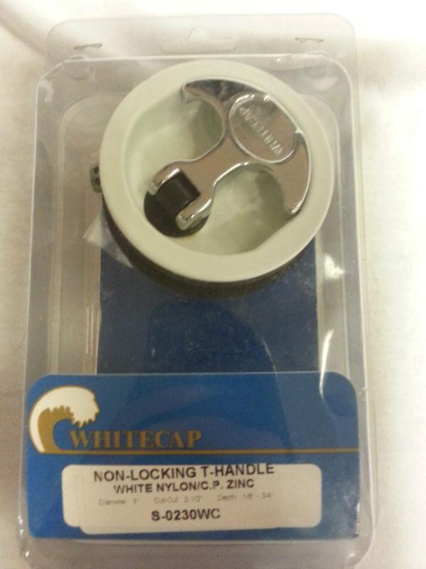 S-230wc  boat non-locking t handle latch,whitecap brand, 2 1/2" hole required,