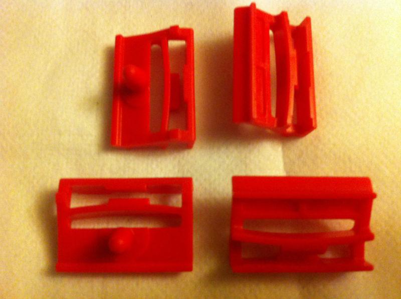 4 x bmw rocker  clips  / red