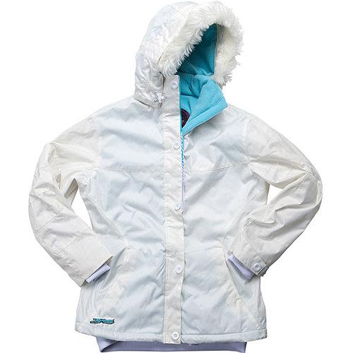 Fly racing powder bunny jacket white (womens lg / large)