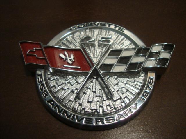 Corvette 25yr anniversary fuel door emblem