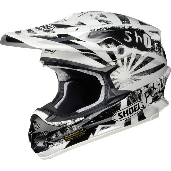 White/black xl shoei vfx-w dissent helmet