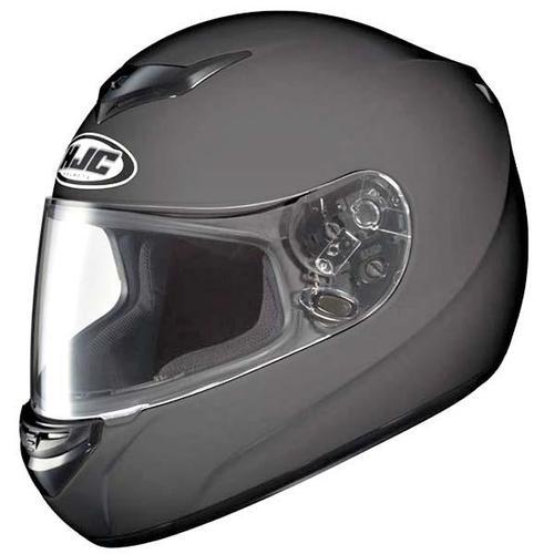 New hjc cs-r2 full-face adult helmet, flat matte black, med/md