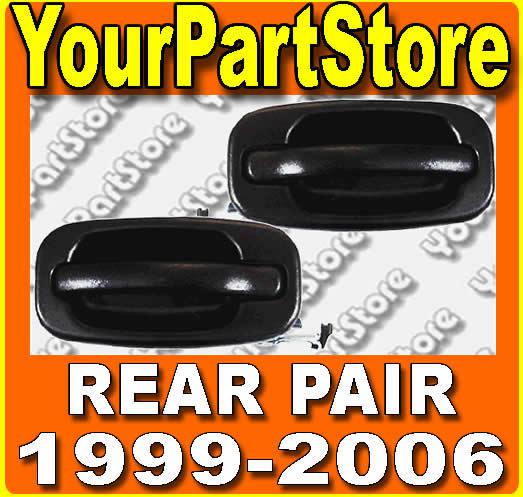 Silverado outside exterior door handle rear pair