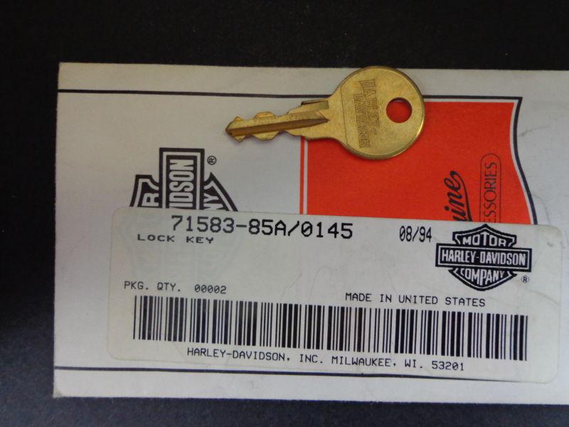 Harley davidson lock key 71583-85a 0145