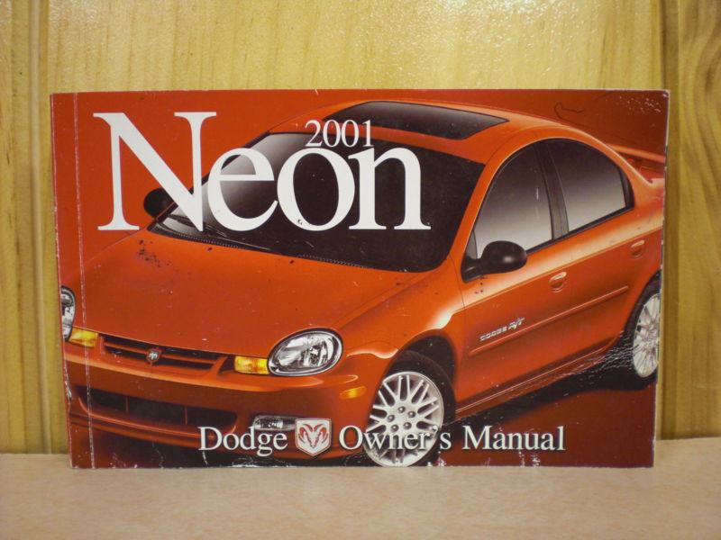 2001 dodge neon owner's manual