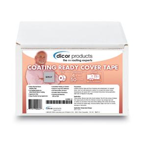 Dicor coating ready cover tape, adhesive back, 4"x50' rp-crct-4-1c