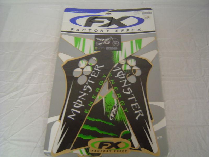 Factory effex shroud/airbox graphics full monster '09 kawasaki kx450f 12-12128