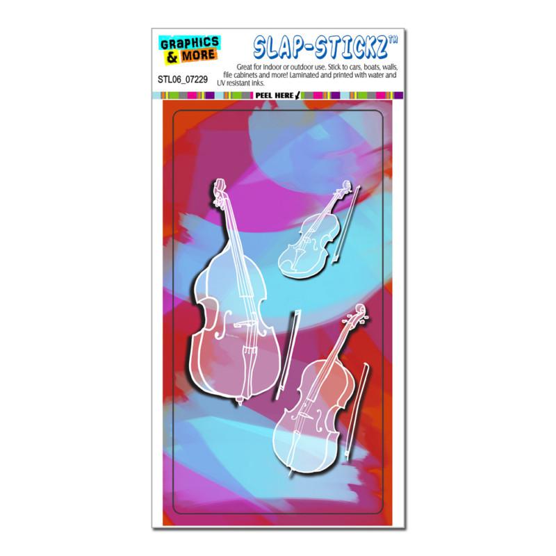 String instruments band orchestra violin cello bass slap-stickz™ bumper sticker