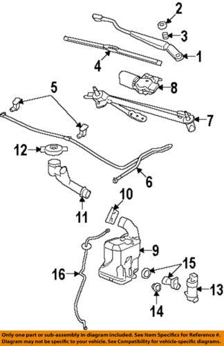 Gm oem 22860195 wiper & washer-windshield-wiper blade