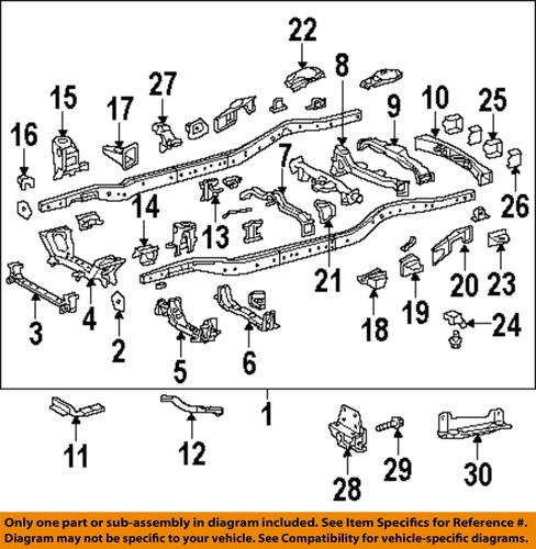 Toyota oem 5217335100 trailer hitch-reinforcement plate