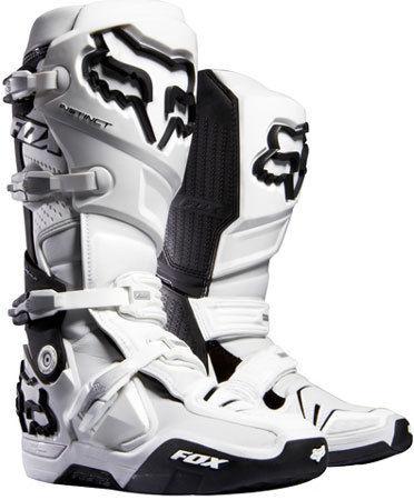 Fox racing instinct boots 2013 adult 11 white black 