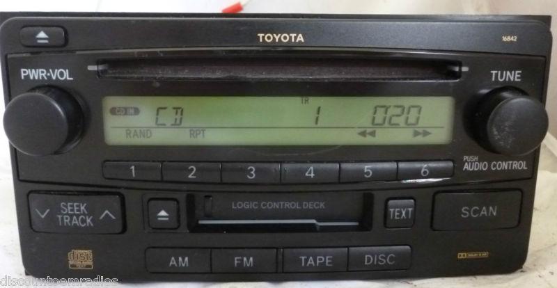 03-11 toyota echo rav4 celica highlander radio cd cassette 86120-52241 16842 *