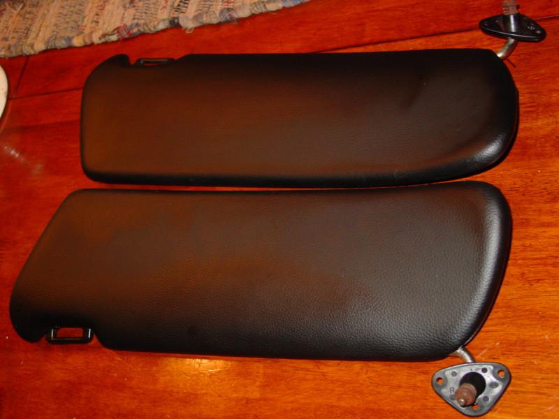 Mercedes w116 116 450sel set pair of black sun visor visors sunvisors 1973-1980