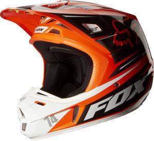 Fox racing v2 race 2014 mx/offroad helmet orange