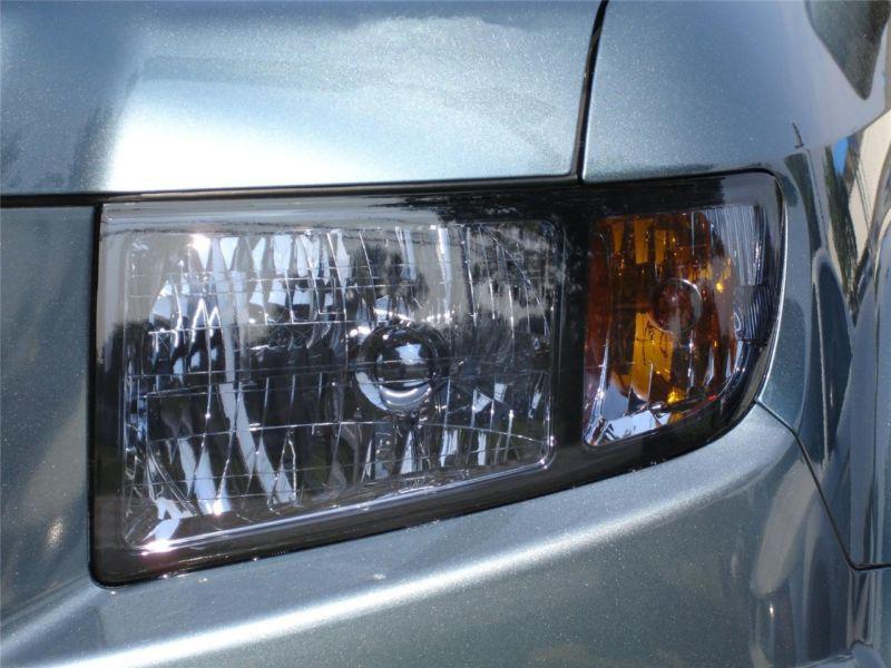 Honda ridgeline smoke colored headlight film  overlays 2006-2008