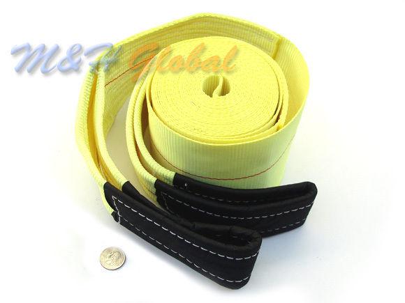 5 ton nylon tow strap rope tie down 10,000 lbs 4in x 25ft length