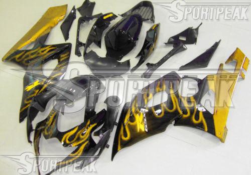 Fit suzuki 2005 2006 gsx-r gsxr 1000 k5 05 06 fairing abs bodywork flame f61b31