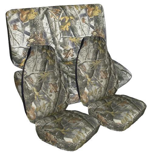 Dodge ram 40/20/40 car seat covers in camo real tree front and rear