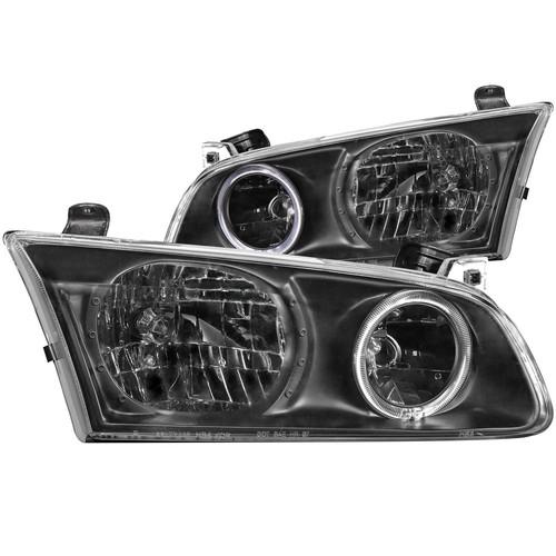 Anzo headlights halo with black housing for 2000-2001 toyota camry 121123