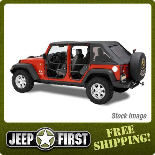 Bestop 51811-01 highrock 4x4 element soft doors black rear