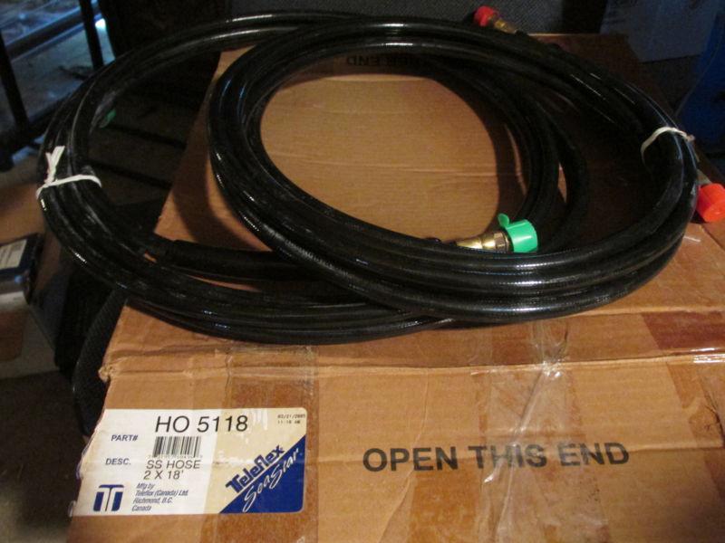 New teleflex seastar 18ft hydraulic steering hoses/hose kit ~sea star 18 ho5118