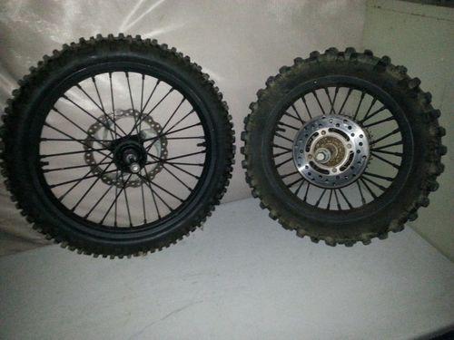 2005 yamaha yz85 yz 85 wheels rims tires front rear  wheelset 