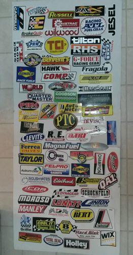 Lot of 75 racing contingency nascar nhra drag racing stickers