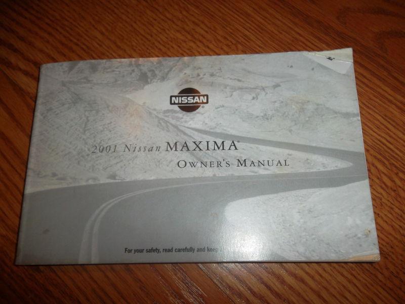 2001 nissan maxima   owner's manual
