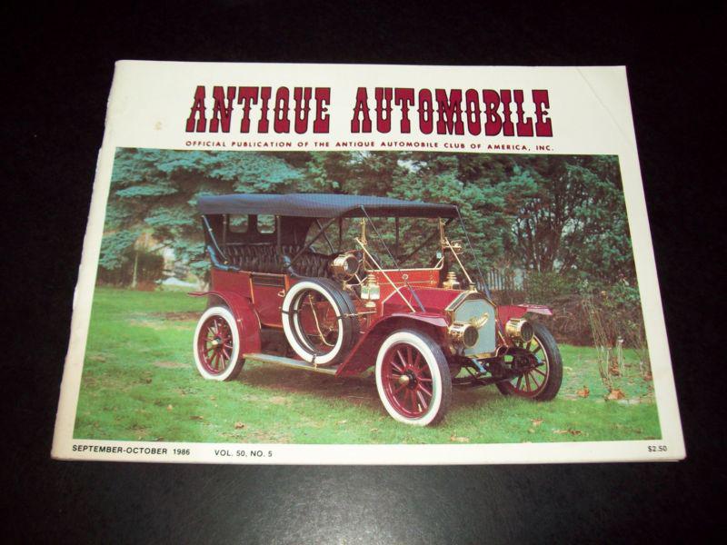 Antique automobile magazine sept./ oct. 1986 vol. 50, no 5