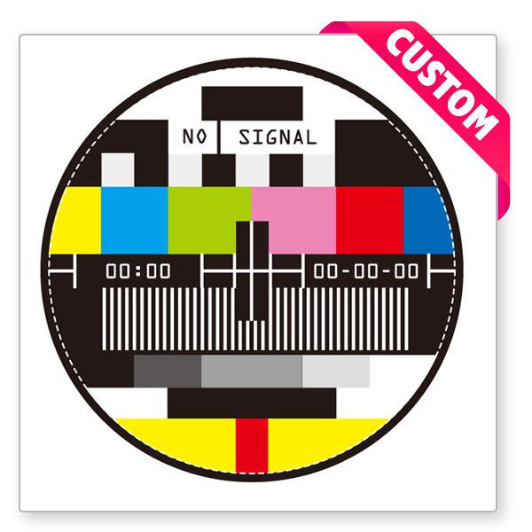 No signal sign round car sticker vinyl graphic decal window bumper van lorry