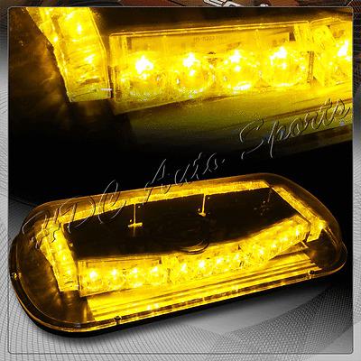 Super bright amber led magnetic rooftop emergency hazard warning strobe light