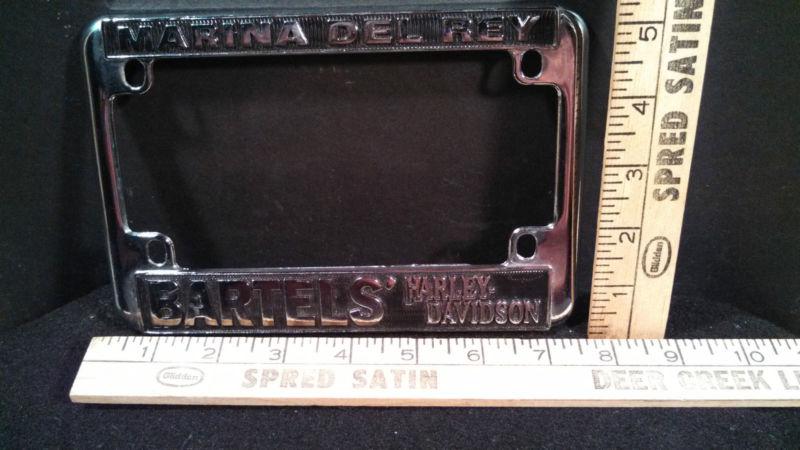 Harley davidson license plate frame, bartels' harley davidson - marina del ray