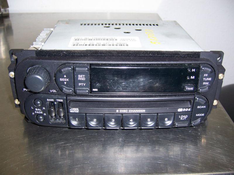 Dodge chrysler jeep radio oem 6 disc changer rbq cd rds # p56038622aj 