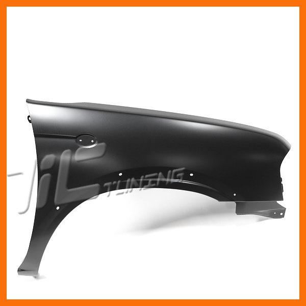 2001-2004 nissan frontier d22 xe 2.4l primed black right fender passenger truck