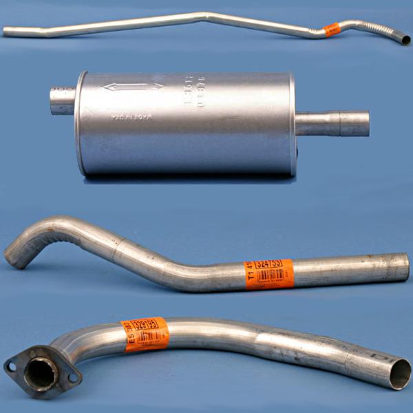 17606.11 omix-ada exhaust kit (134ci) jeep cj2a cj3a cj3b cj5 cj6 1945-1971