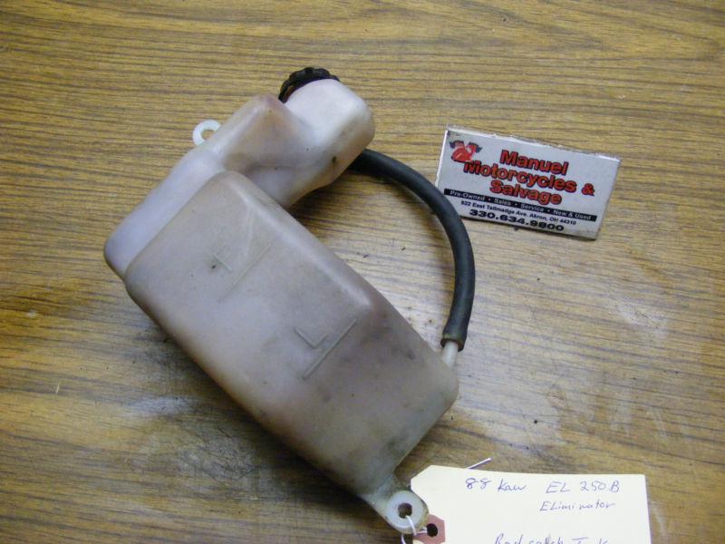 88 1988 kawasaki el250 el 250 eliminator radiator catch tank coolant bottle