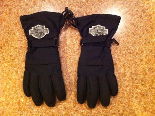 Harley davidson mens small waterproof nylon gloves