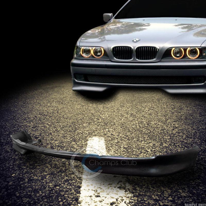 Euro black pu urethane front bumper spoiler lip body kit 97-00 bmw e39 5-series