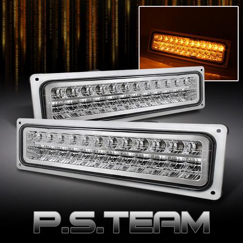 92-98 suburban tahoe yukon blazer full led bumper signal parking lights lamps