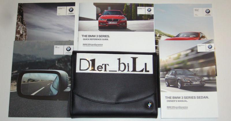 Oem 2012 bmw 3 series 320i 328i 335i owners manual set w/ oem bmw case