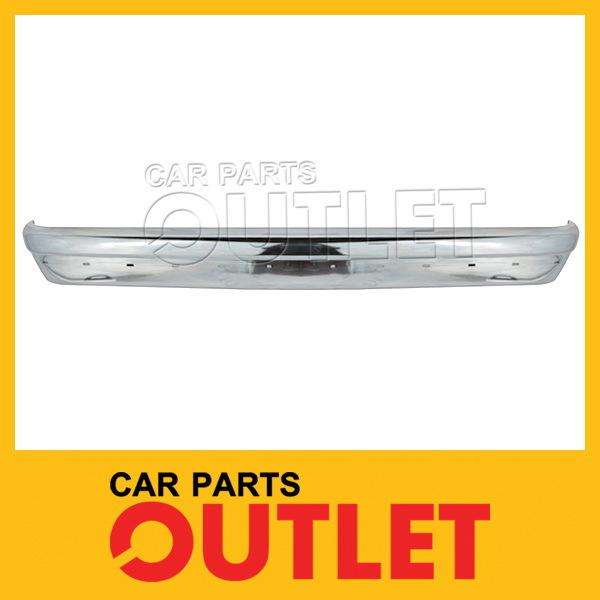 1994-2004 econoline rear face bar fo1102302 chrome std type strip hole wo sensor