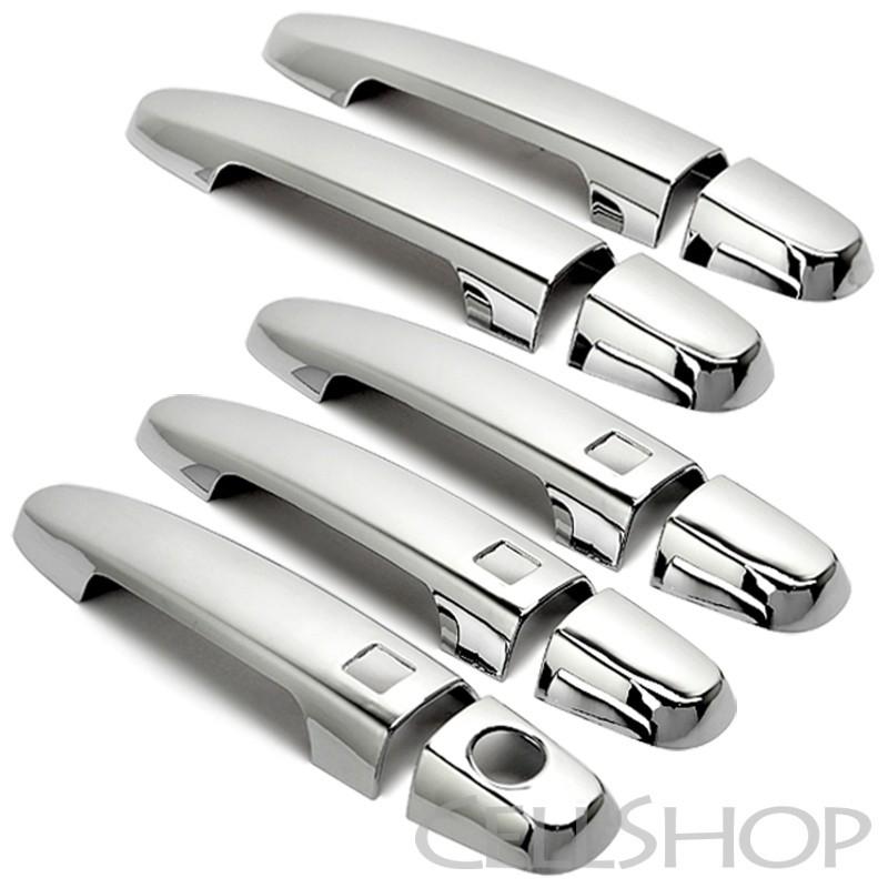 06-12 toyota rav4 triple chrome plated door handle cover trim 5-door lid accent