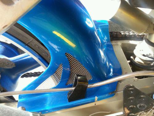 Kawasaki zx600 & 636 (zx6r) rear tire hugger fender blue