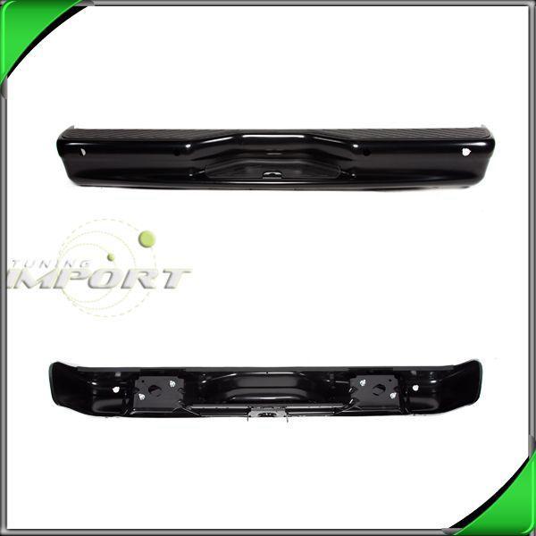 07-11 ford econoline e150 e250 clubwagon black w/sensor rear step bumper bar