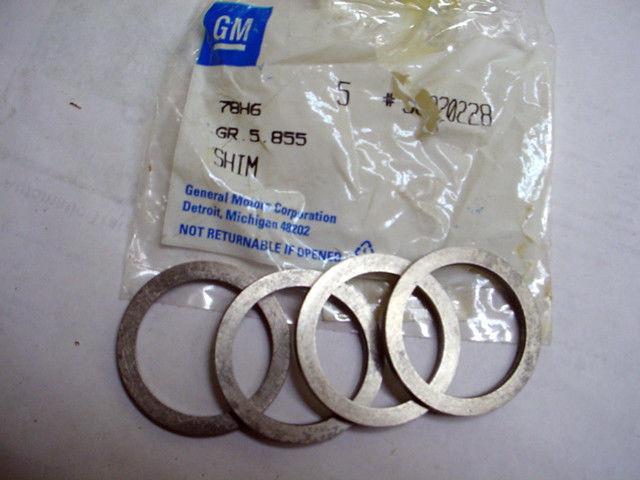 Chevrolet corvair wheel shims