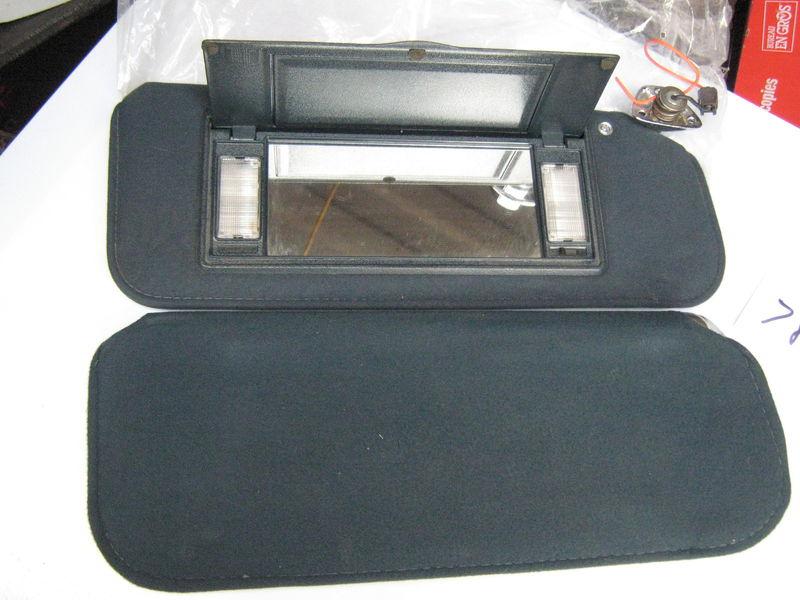 Grand national cutlass monte malibu regal blue mirror sun visors 1978 82 86 87